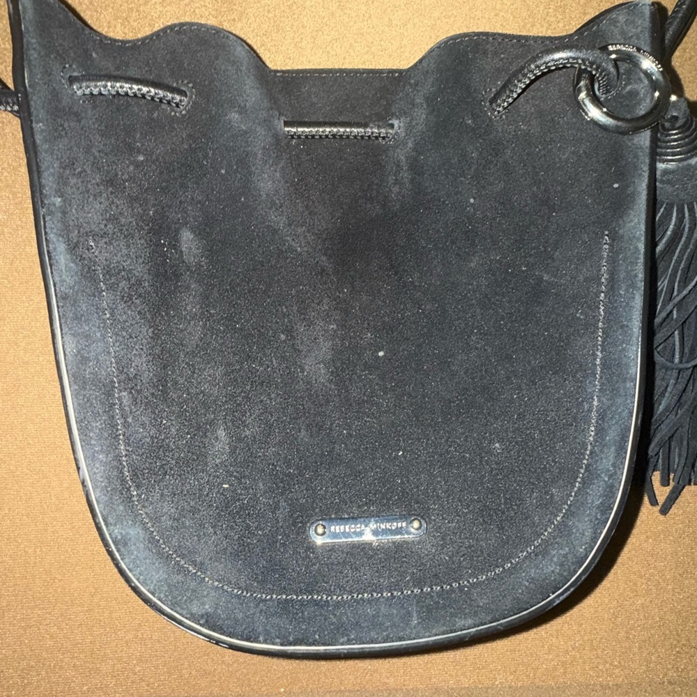 Rebecca Minkoff Black Shoulder Bag with Tassel - Picture 10 of 16